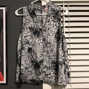 Forever 21 silky tank top blouse snakeskin